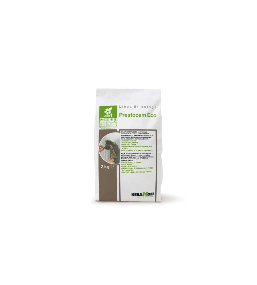 Kerakoll Malta Eco Prestocem 2kg - Fissaggio ad Alta Resistenza - Tixotropica
