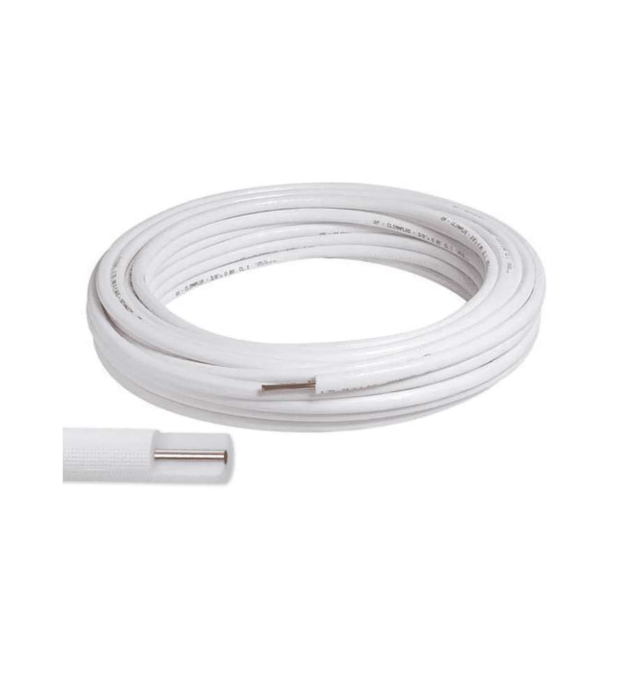 DIANFLEX Tubo in Rame Rivestito per Condizionamento Diametro 1/4 x 0,8 mm - Rotolo 50 m Made in Italy