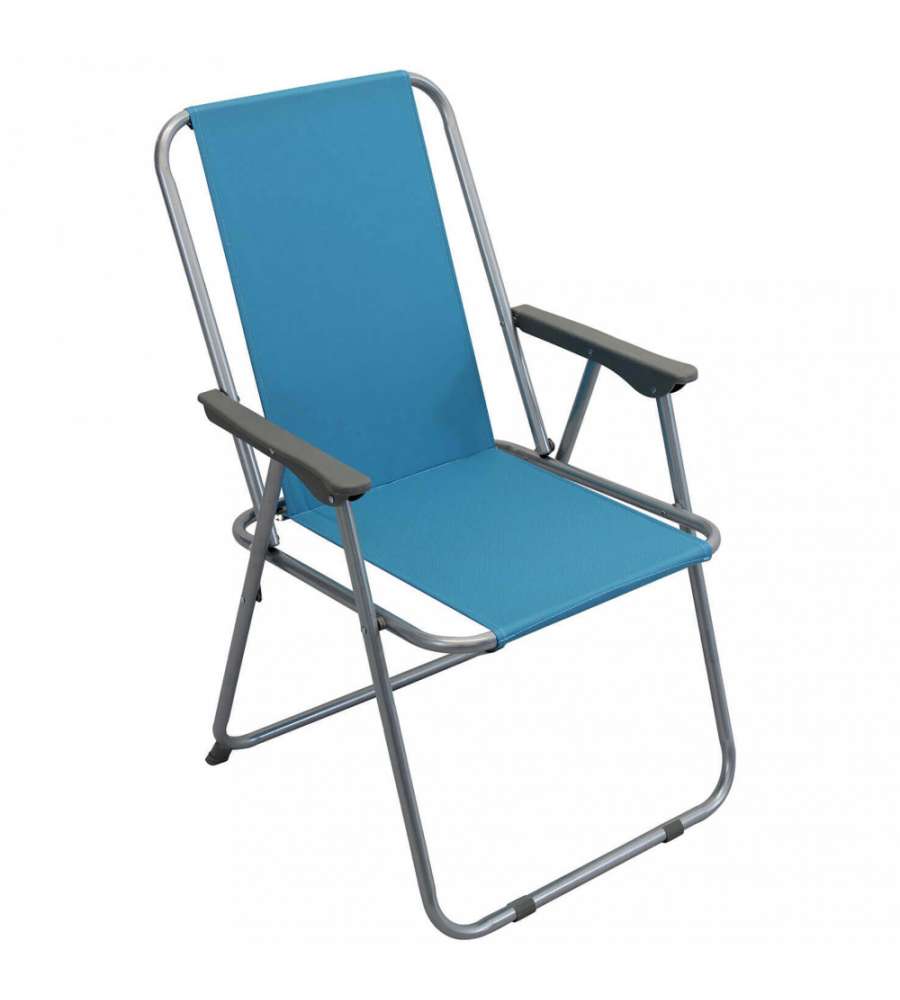 Cosma Spiaggina Poltrona Relax Alta Pieghevole Colori Assortiti 52x37x78 cm