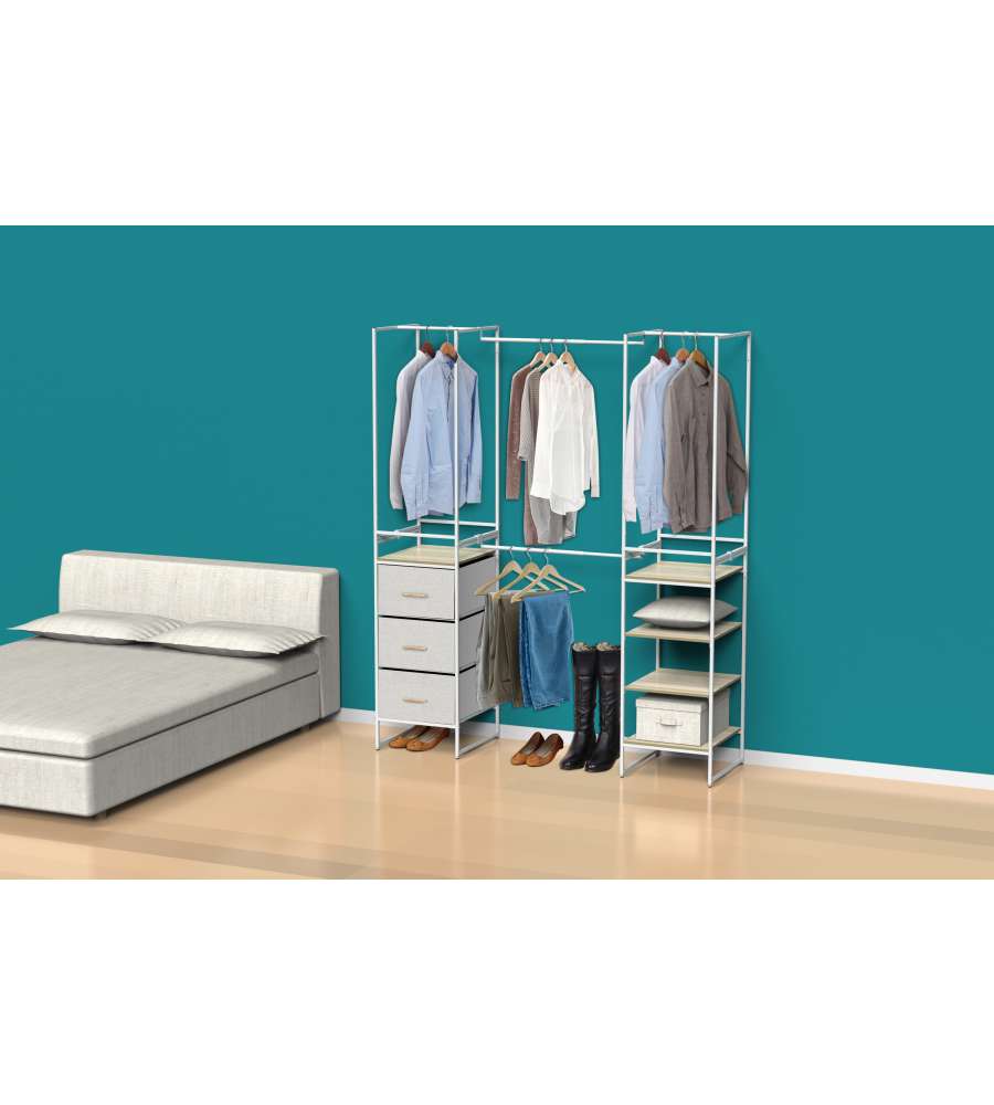 Domo Mea Guardaroba Modulare Bianco - Versatile e Funzionale