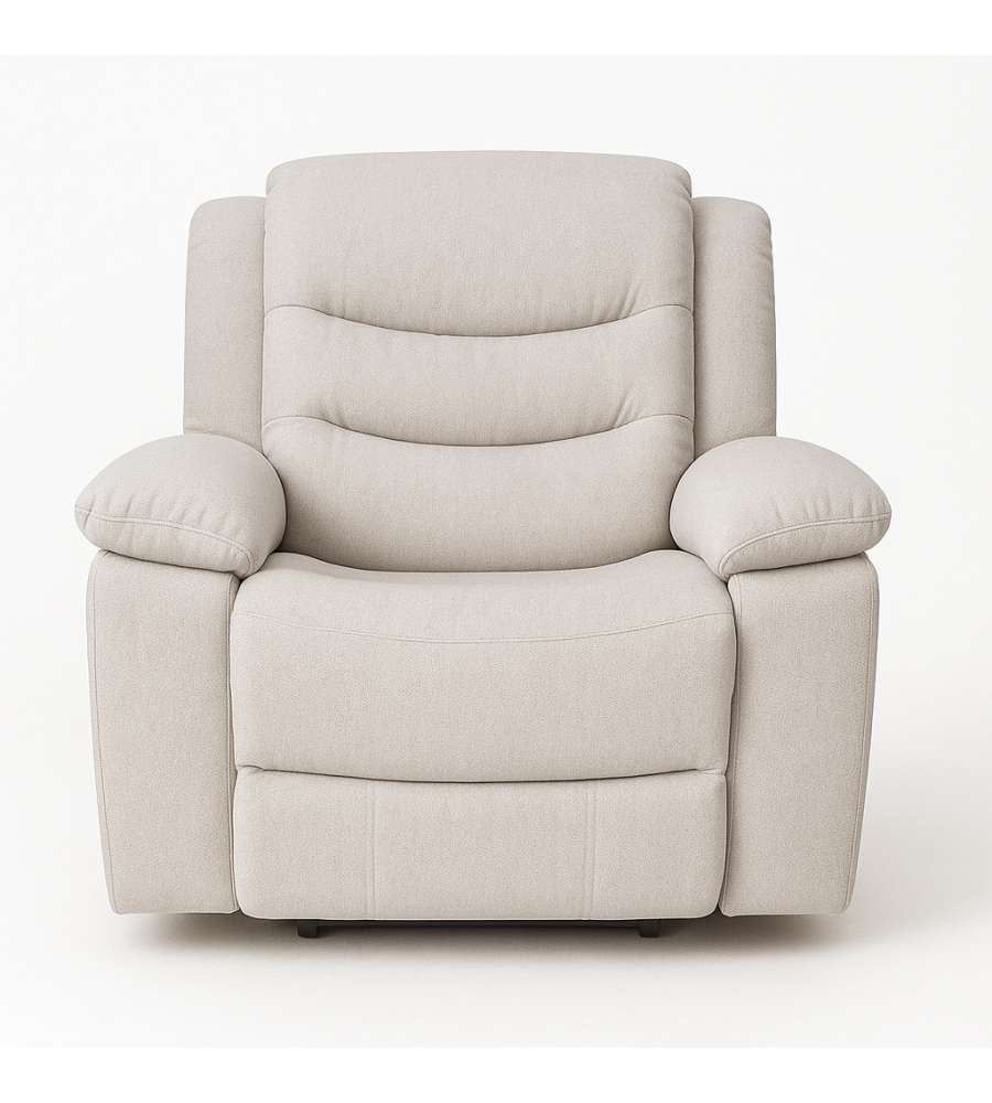 Domo Mea Poltrona Comfort Reclinabile Greige 98x95x103 cm Tessuto Idrorepellente