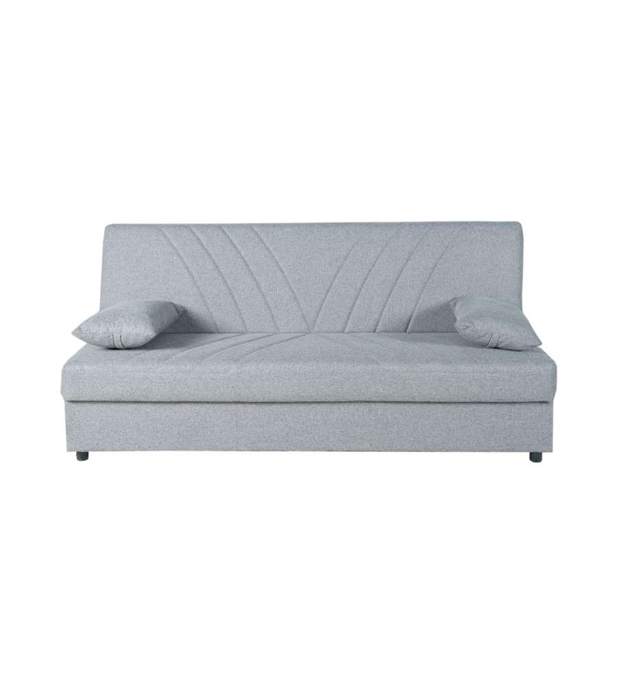 Domo Mea Divano Letto Fiji 3 Posti Grigio Chiaro 180x78 cm - Design Moderno