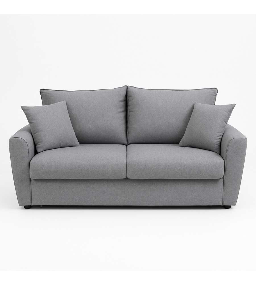 Domo Mea Divano Letto Puglia Grigio 3 Posti - 198x103x100 cm