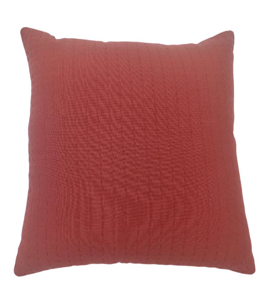 Domo Mea Cuscino Rosso 45x45cm in Cotone Imbottito Decorativo