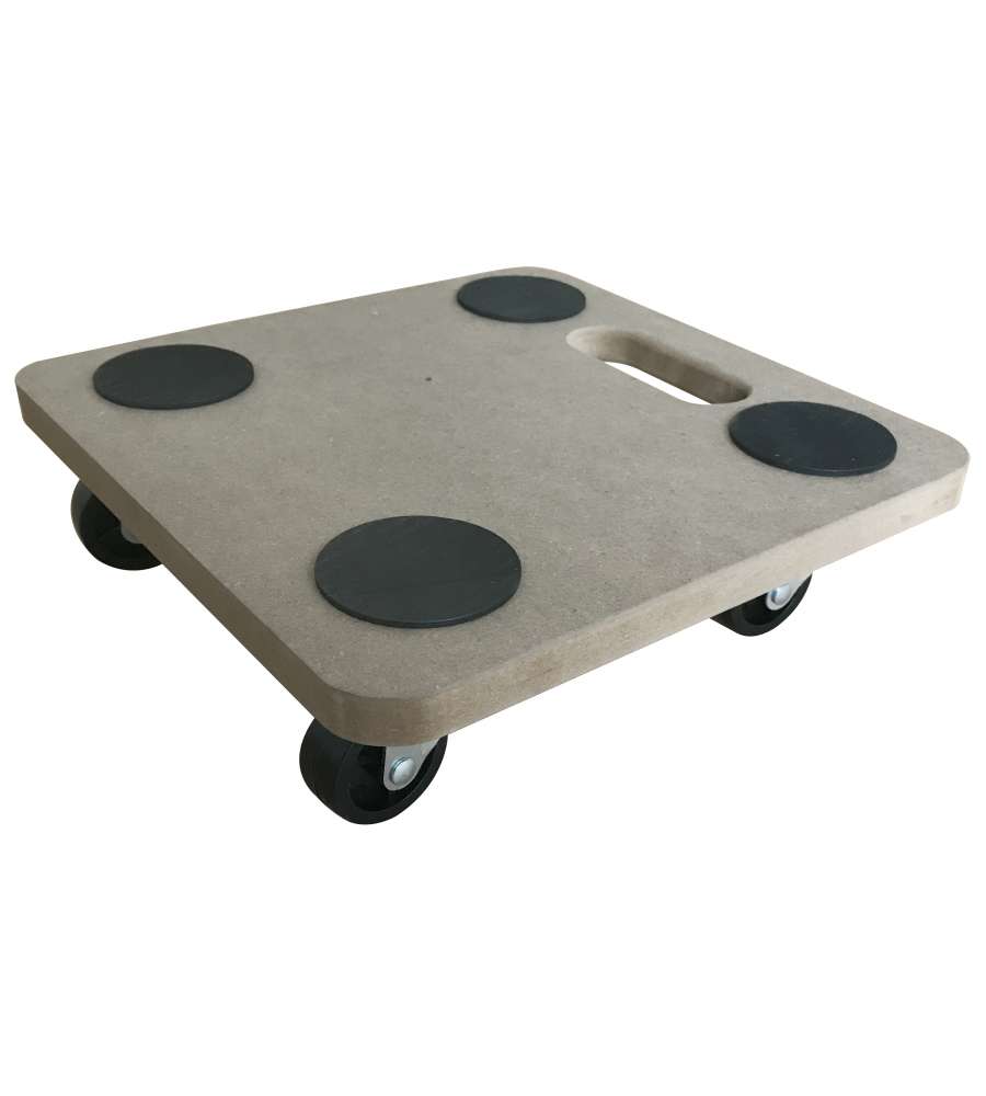 Carrellino Porta Oggetti MDF - 29x29 cm - Carrello Multiuso con Ruote
