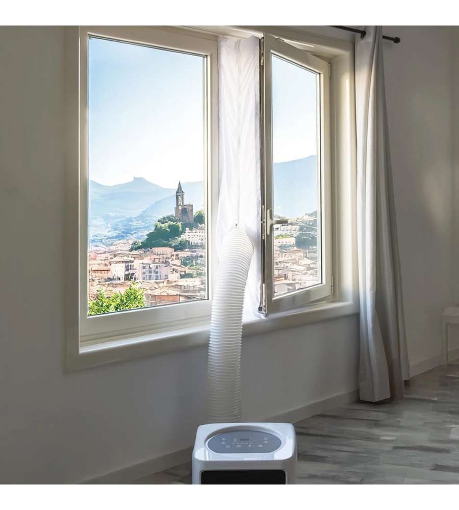 Galileo Guarnizione Finestra per Condizionatore Portatile Bianco 400x39 cm - Aumenta Efficienza e Riduce Consumi