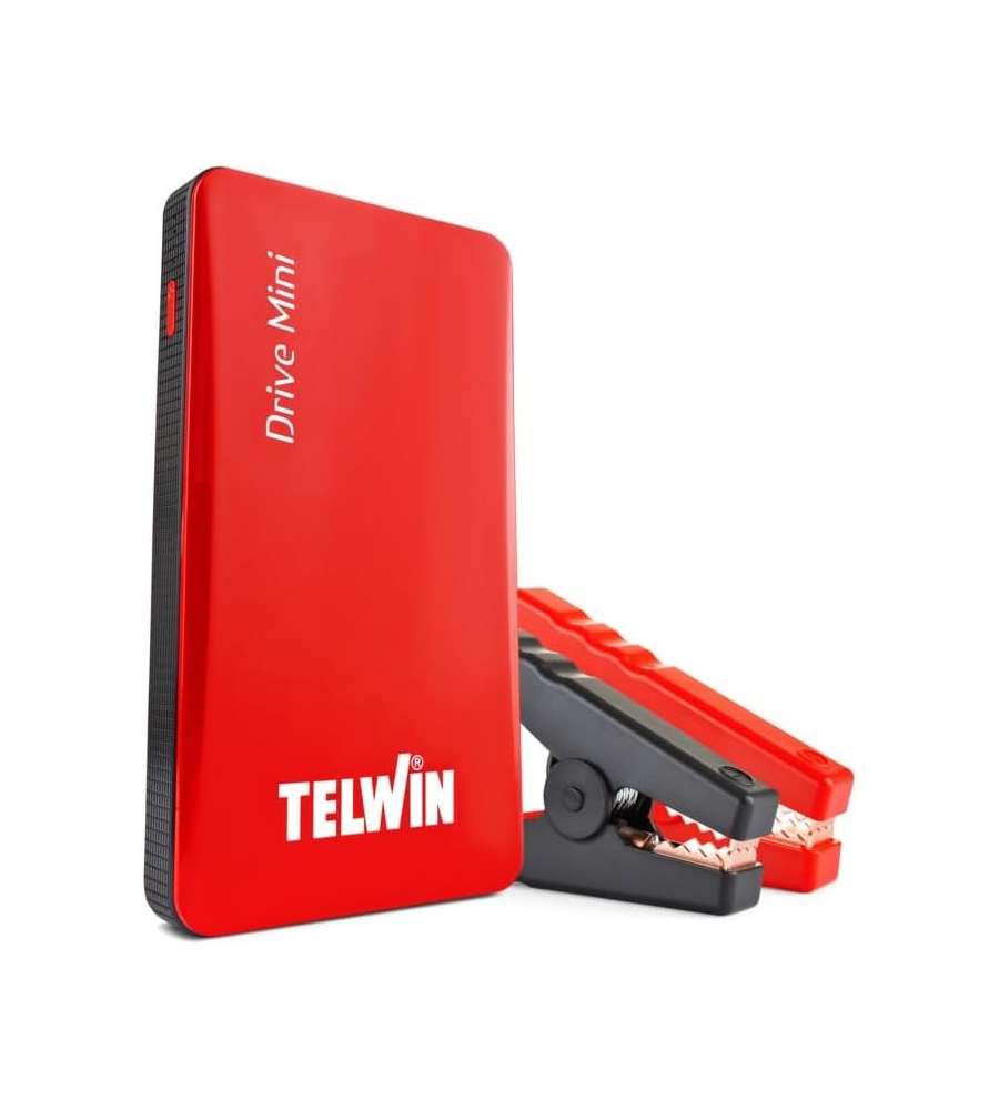 Telwin Avviatore per auto Portatile Drive Mini 12V 6500mAh USB-C e Power Bank