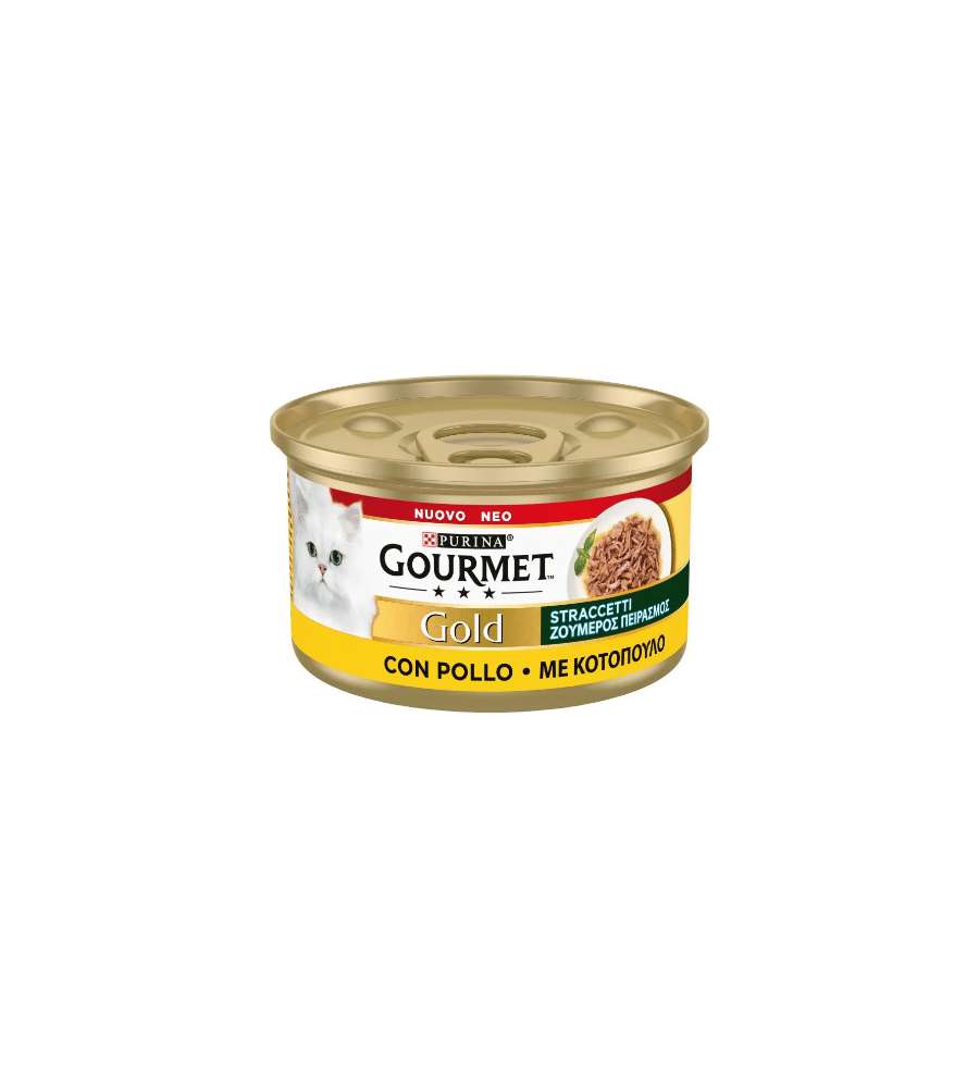 Gourmet Gold Straccetti Pollo Umido Gatti 85 g - Alimento Senza Coloranti