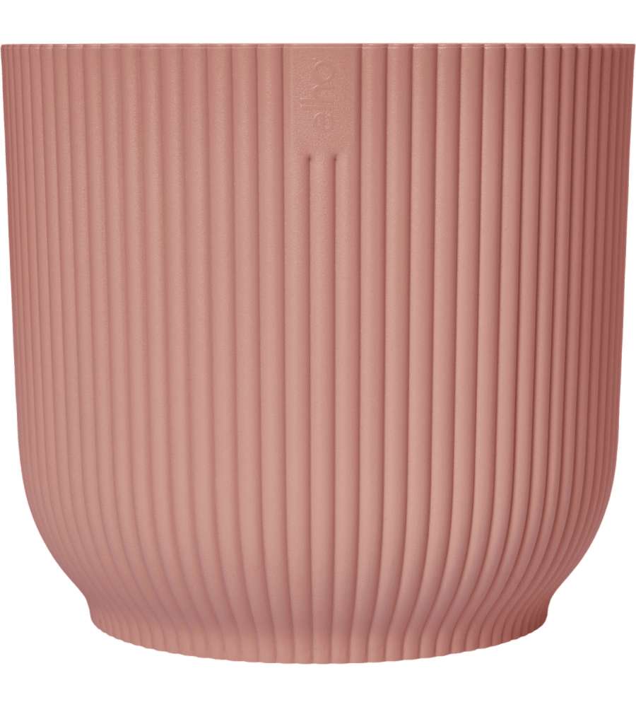 Elho Vibes Fold Vaso Rotondo 14 cm Rosa Delicato in Plastica Riciclata