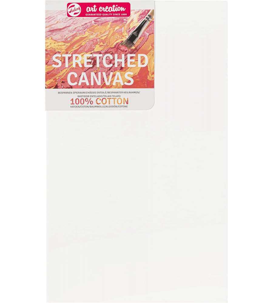 Talens Art Creation Tela in Cotone Tesa 30x50 cm Bianco per Pittura