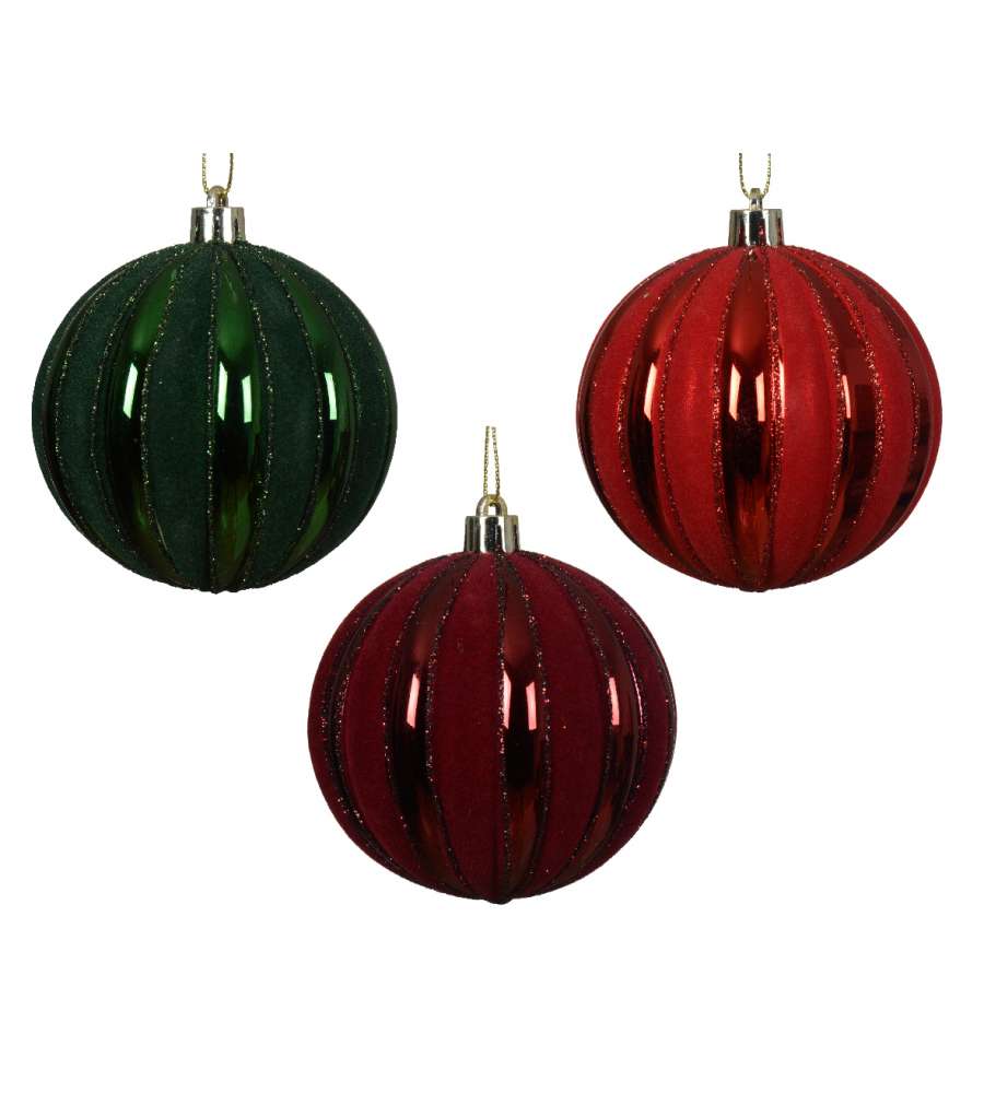 Decoris Pallina di Natale Colorata Infrangibile Ecologica - 8cm