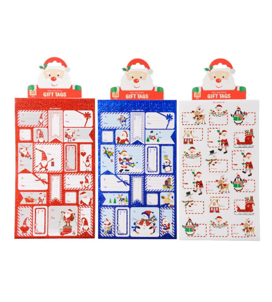 Decoris  Adesivi Natalizi con Fantasie Festive 26,5x15cm