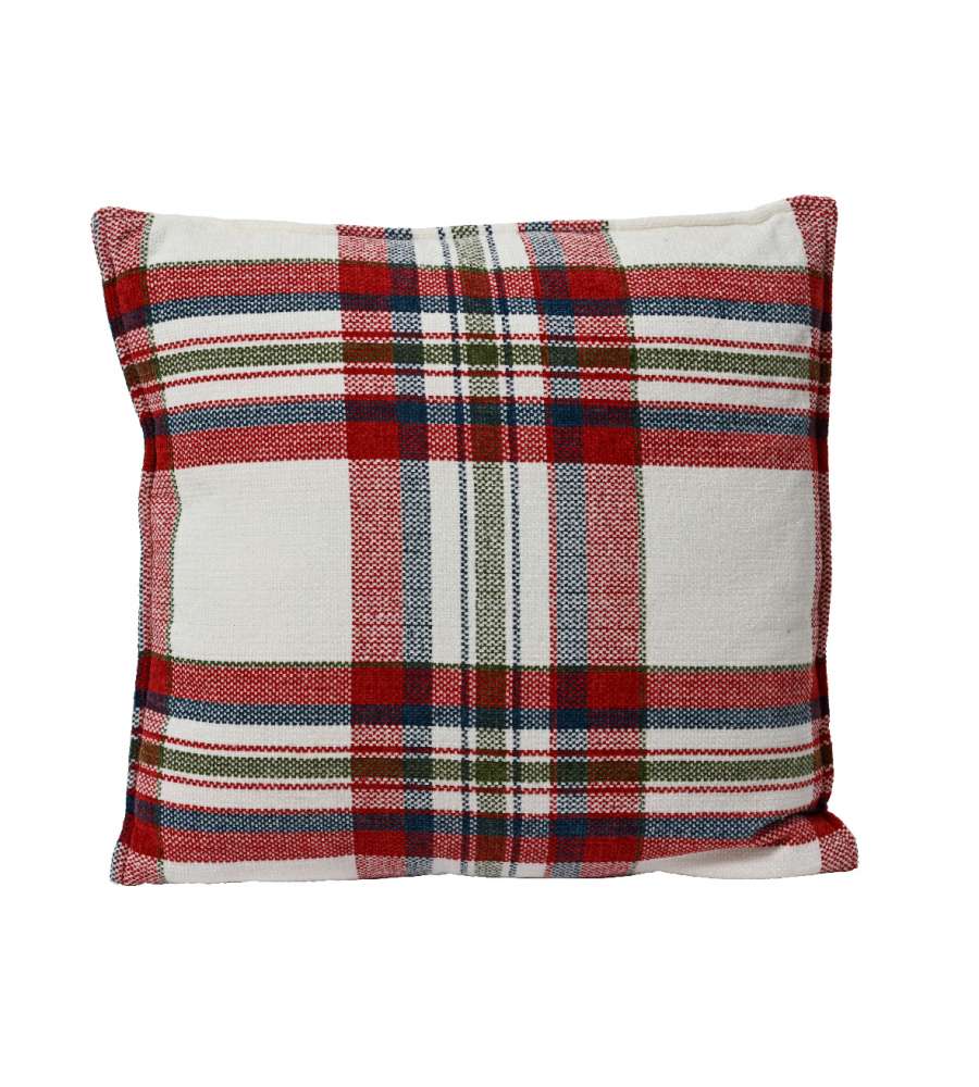 Kitchen Goods Cuscino Natalizio - Design a Scacchi - 45x45 cm