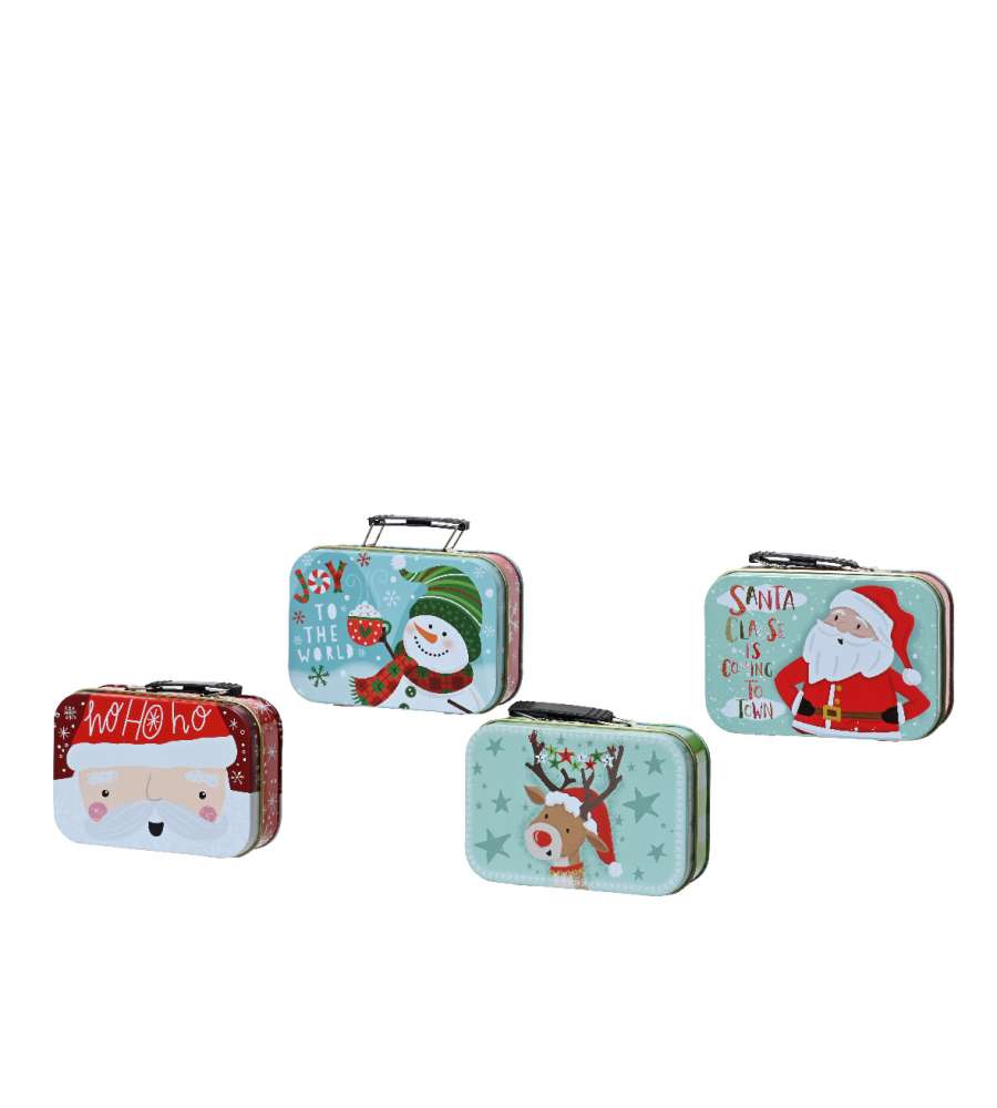 Decoris Contenitore Multiuso in Latta - Elegante e Pratico - 6,7x10x2,8 cm