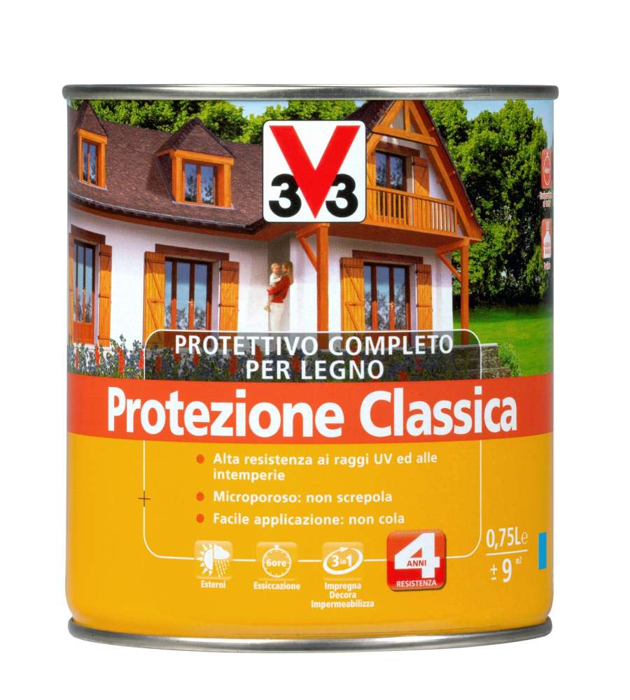 Protettivo Completo Legno Solvente Noce Medio 750 ml