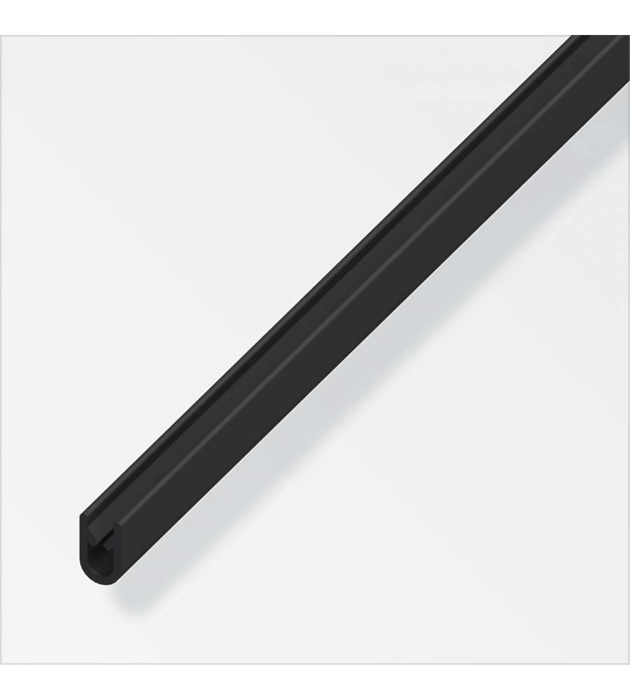 Profilo Protezione Bordi  9,5X6,5 In Pvc Nero 2,5Metri