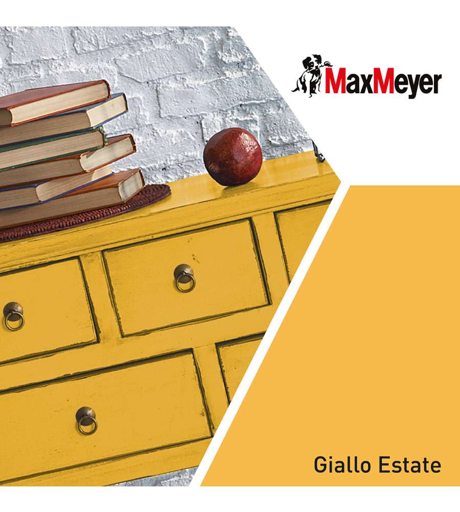 MaxMeyer Smalto Satinato all'acqua Poliuretanico Giallo Estate 0,125 l