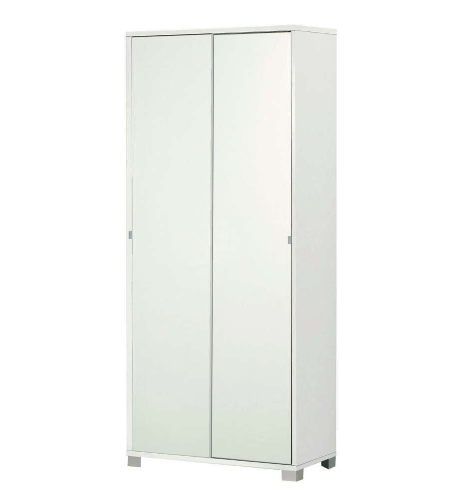 Mobile 2 ante scorrevoli Quadrante in kit 190 x 82 x 41 cm Bianco Fiammato