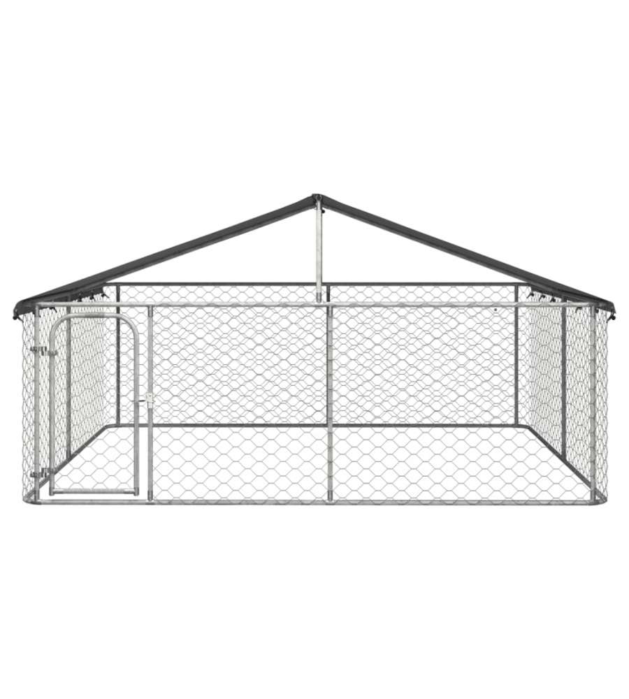 Gabbia per Cani da Esterno con Tetto 300x300x150 cm