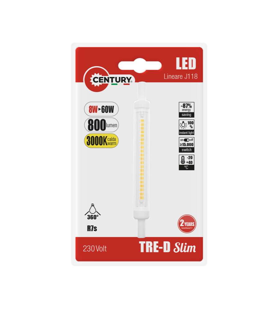 Lampada Tred Slim Lineare 8W