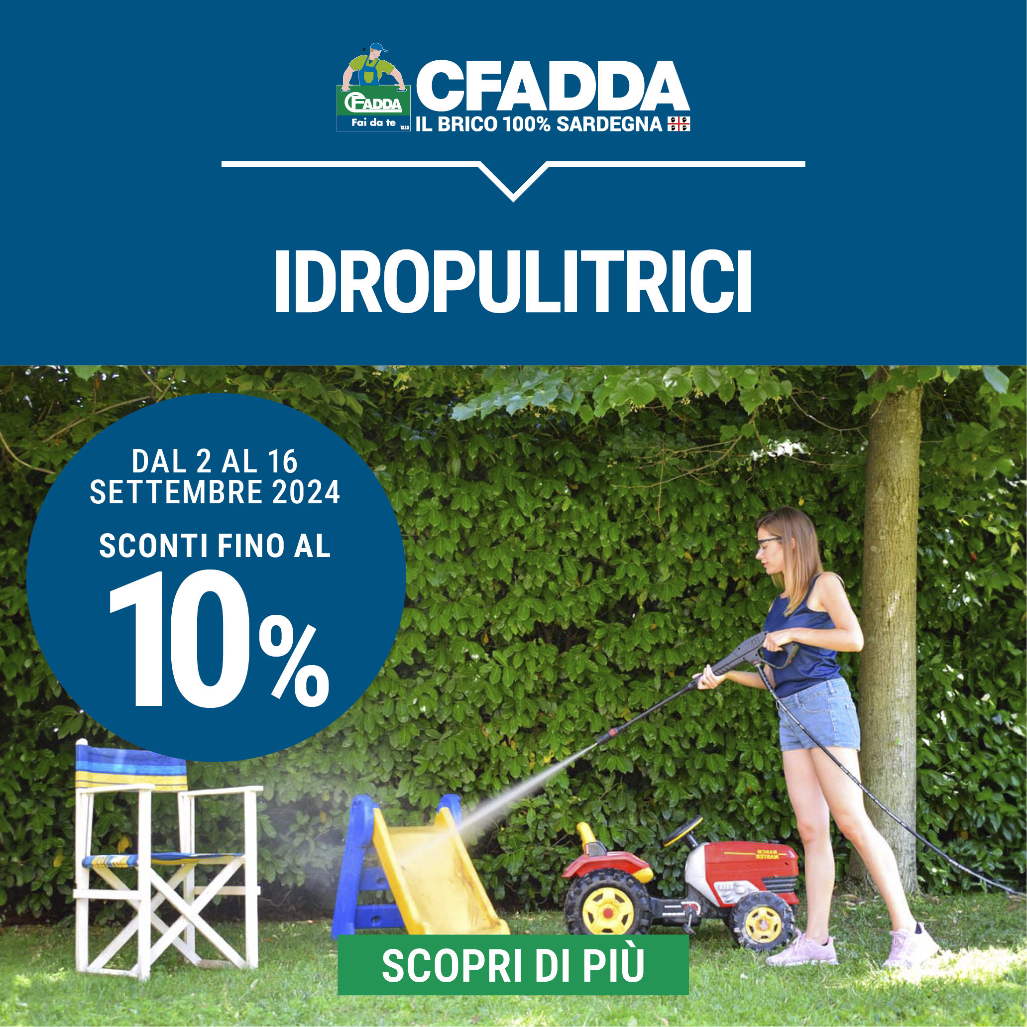 Offerte Idropulitrici: online dal 2 al 16 settembr