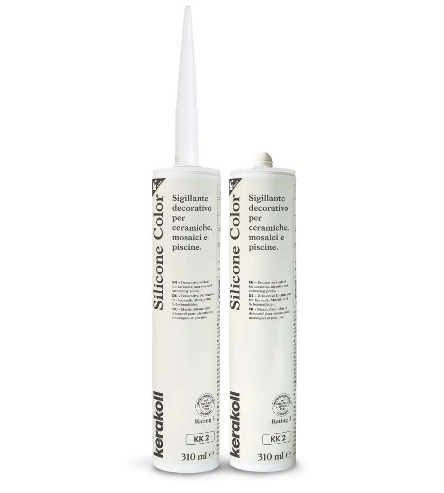 Kerakoll Silicone Color KK2 310ml - Sigillante siliconico Beige - Impermeabile e resistente UV