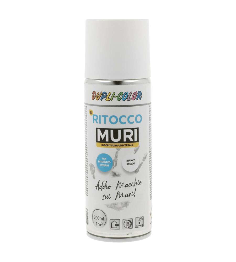 Dupli-Color Ritocco Muri Spray Bianco Opaco 200 ml per Superfici Sporche