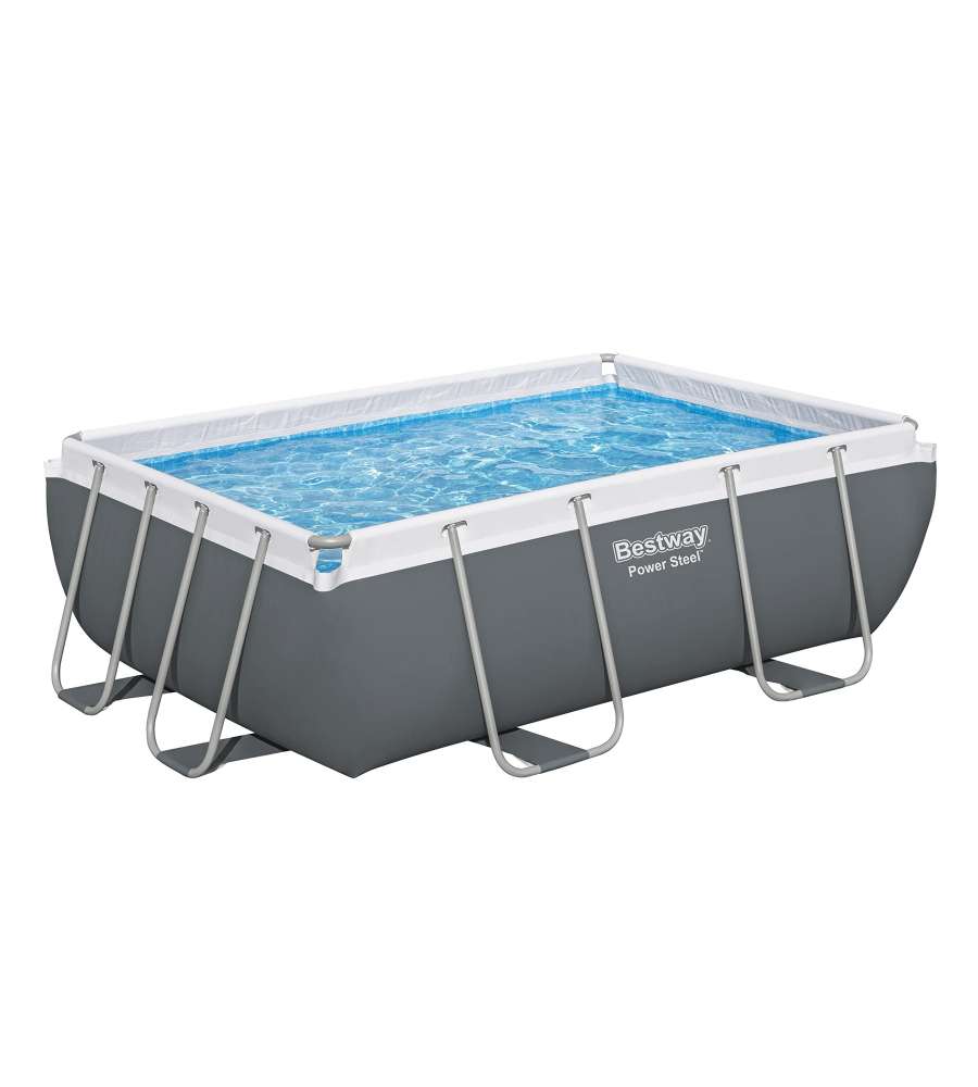 Bestway Piscina Fuori Terra Rettangolare 282x196x84 cm con Telaio in Acciaio - Power Steel
