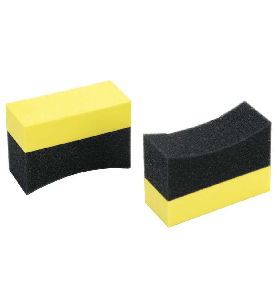 Lampa Set 2 Spugne Lucida Pneumatici 95x65x40 mm Ergonomiche in EVA