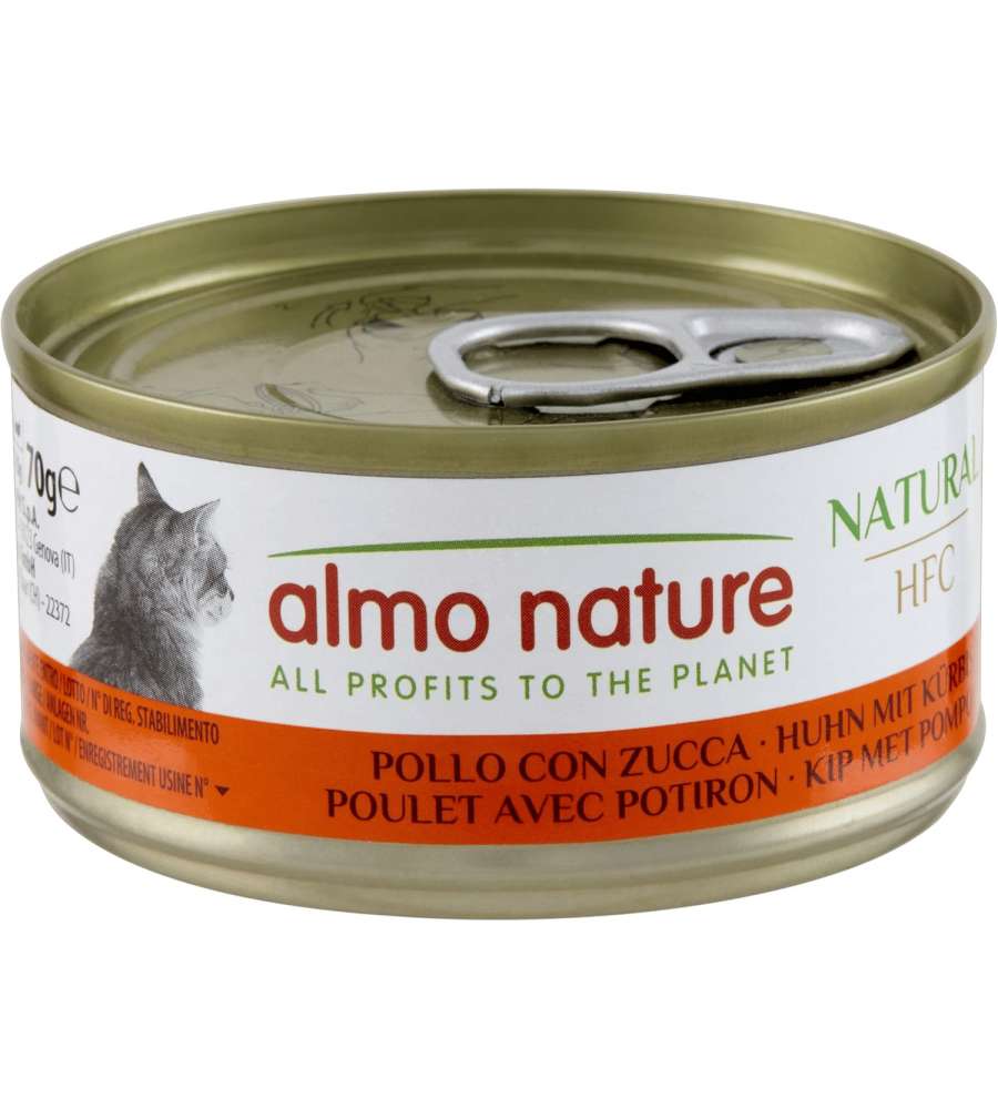 Almo Nature Alimento Umido Gatti Pollo e Zucca 70g -