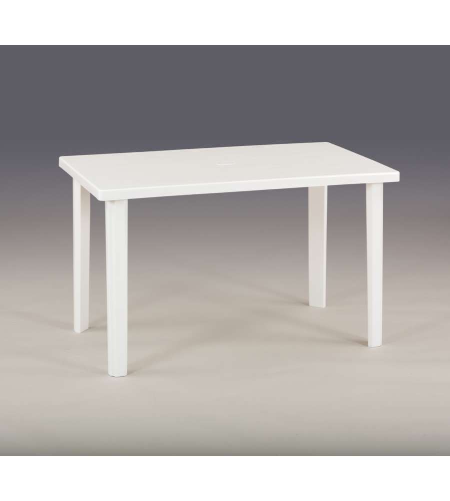 Marshall Tavolo Giardino Esterno Bianco 120x70x72 cm in Polipropilene