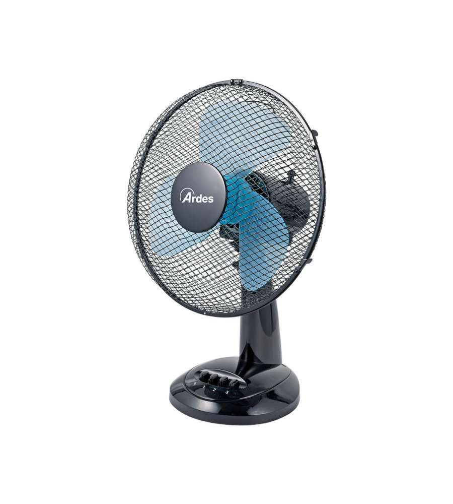 Ardes Ventilatore da Tavolo 40W D.30cm - Nero e Turchese - 3 Velocit�