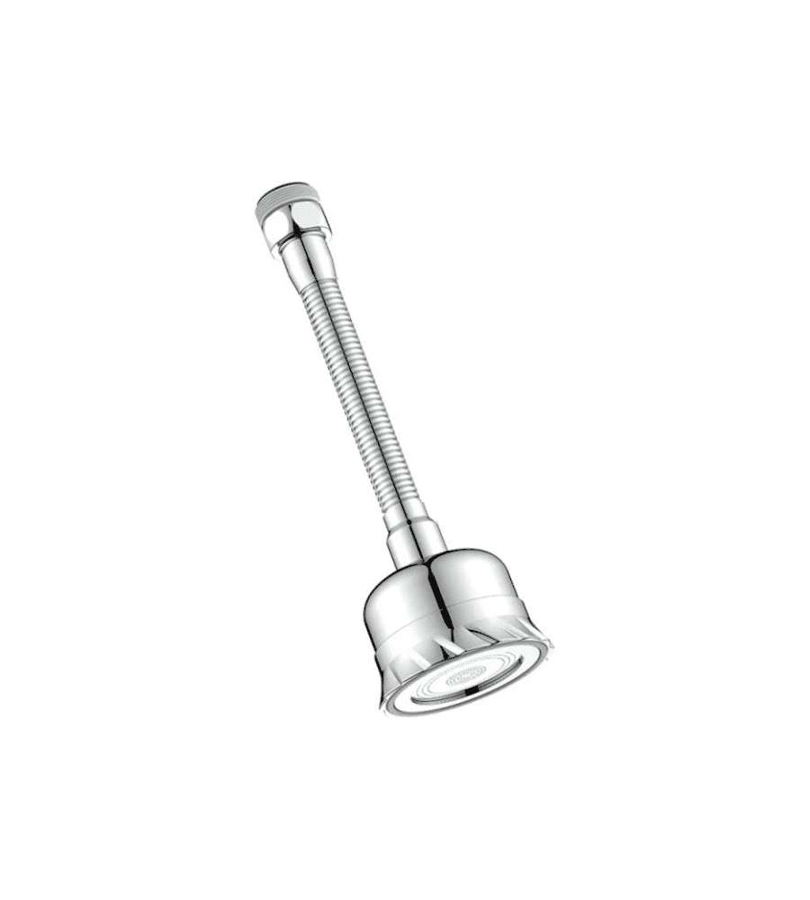 Idrobric Rompigetto ABS Cromato con Tubo Snodabile e Filtro Purificante