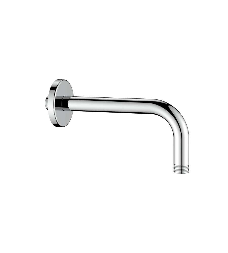Braccio Doccia Curvo Tondo 20 cm Inox Cromato - Universale 1/2