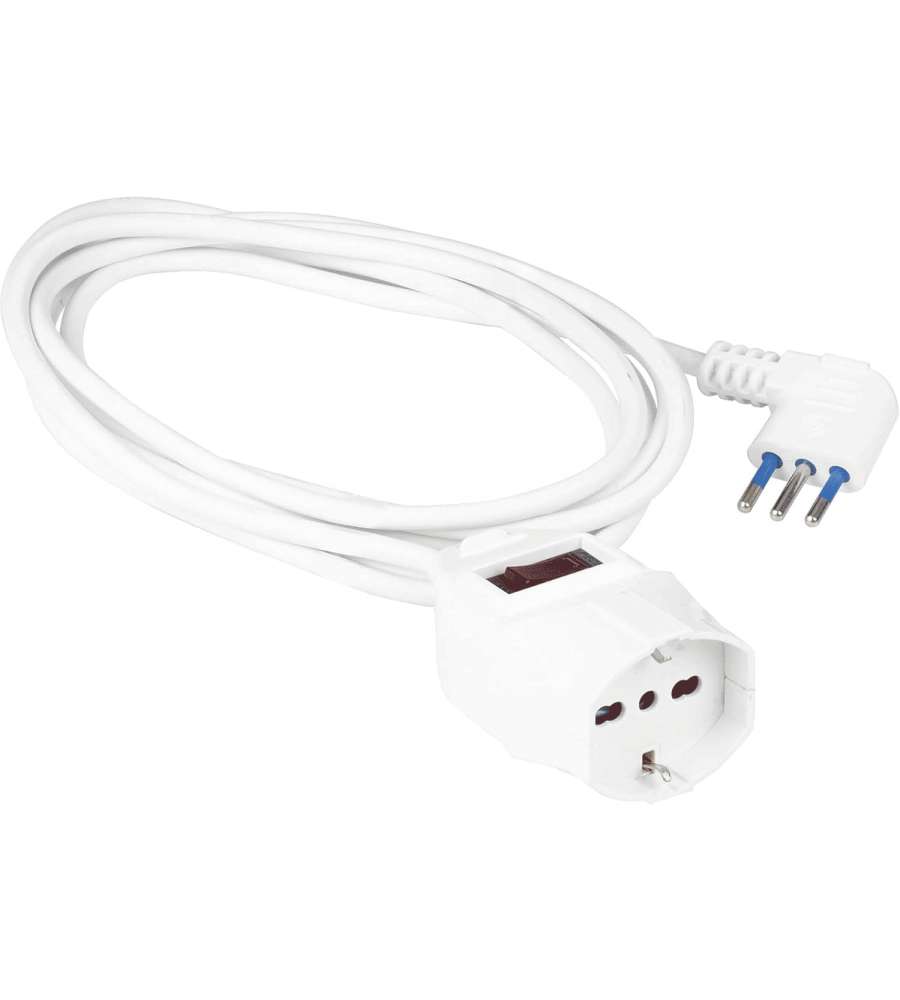 Poly Pool Prolunga Elettrica Bianca 5m con Interruttore di Sicurezza