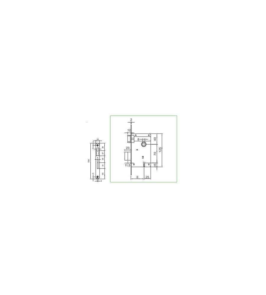 Serratura STV Patent piccola 40 mm