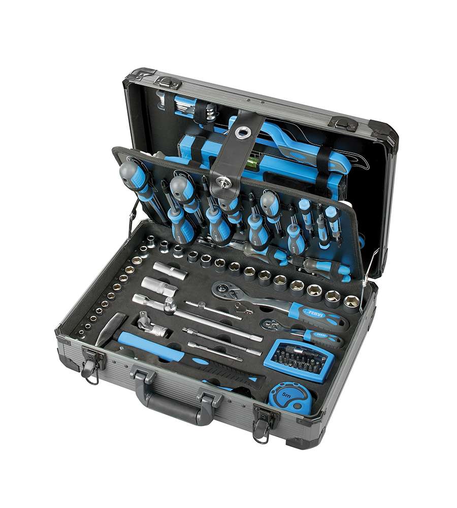 Fervi Set 135 Utensili Chiavi Pinze e Accessori Professionali con Valigia 470mm