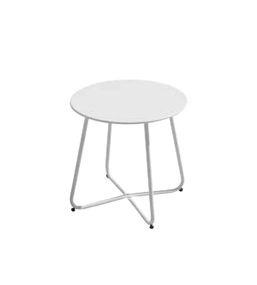 Tavolino rotondo diam.45 bianco