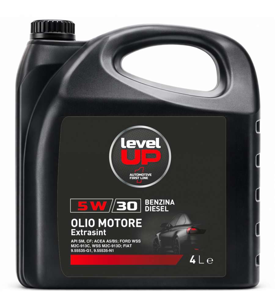 Level Up Olio Motore Extrasint SAE 5W-30 - 4 Litri - Alta Prestazione