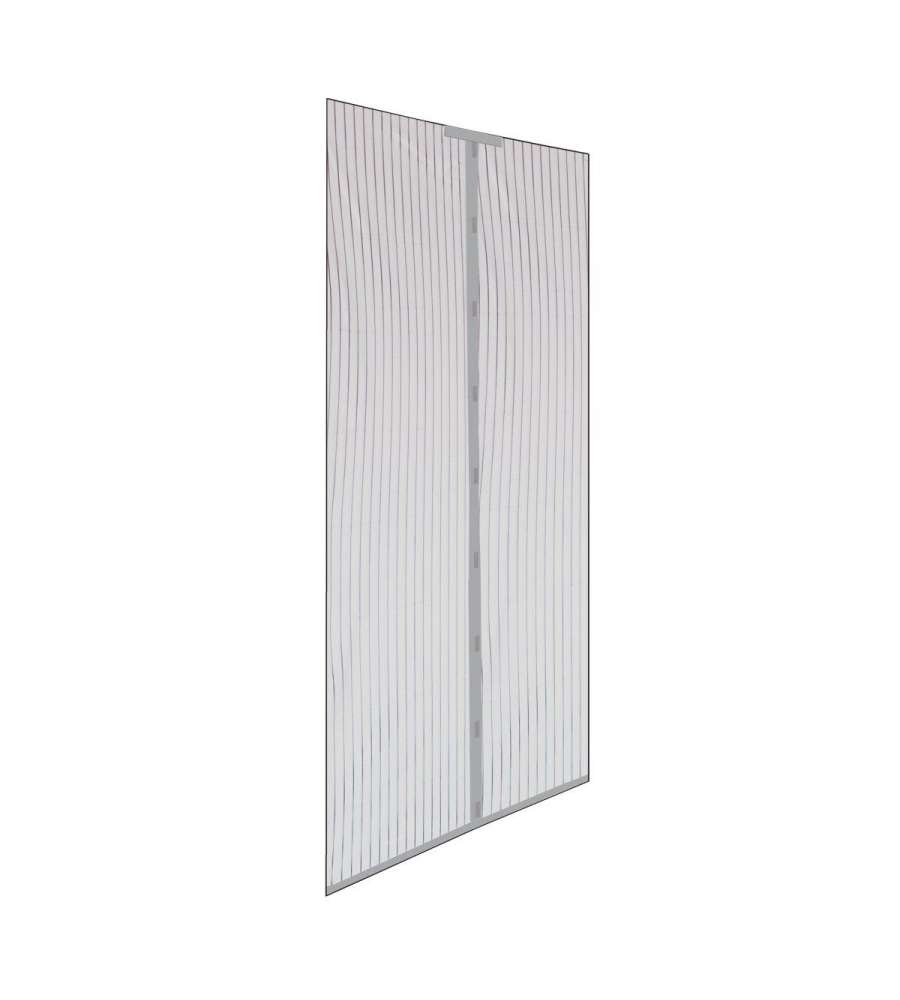 IRS Zanzariera Magnetica Riducibile 140x240 cm Grigio - Poliestere, Facile Montaggio