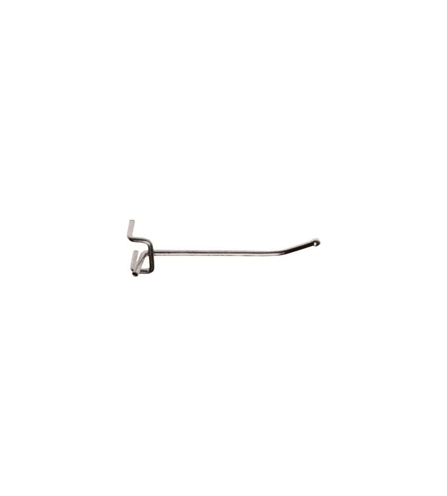 Gancio Singolo per Espositori 20cm Nichelato - Utensili e Blister
