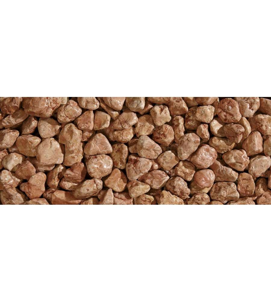 Ciottoli di Marmo Rosso Verona - Decorazione Giardino - 20 kg