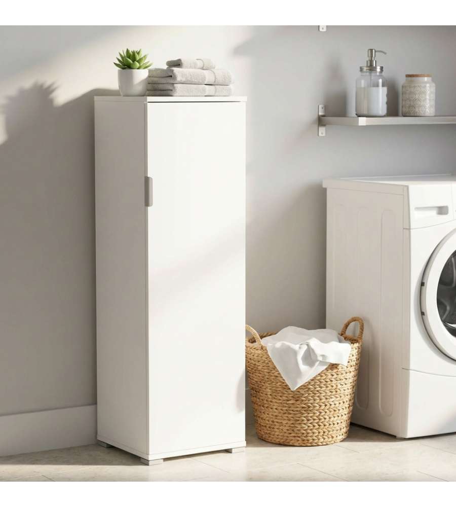 Cosma Portascope Bianco Armadio 40x33x151 cm Legno Truciolare