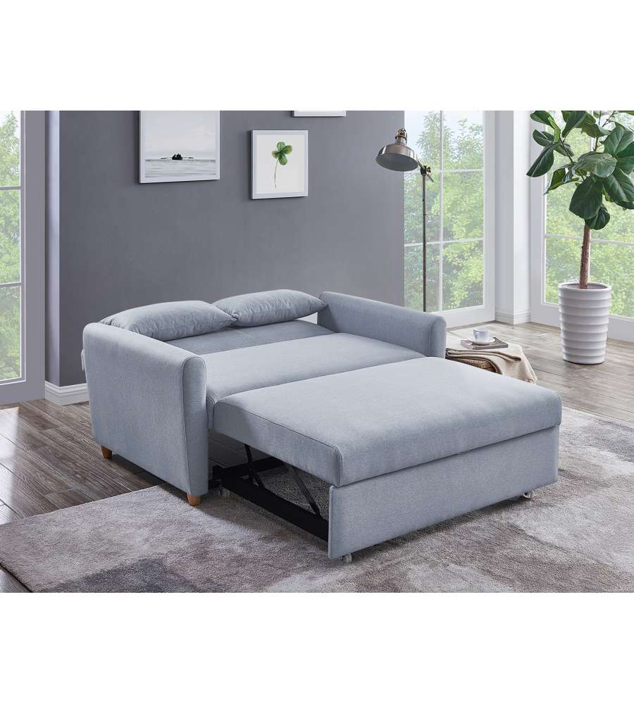 Faidanet. poltrona divano letto gonfiabile realizzata in materiale floccato  matrimoniale misure cm.193x231 h.71