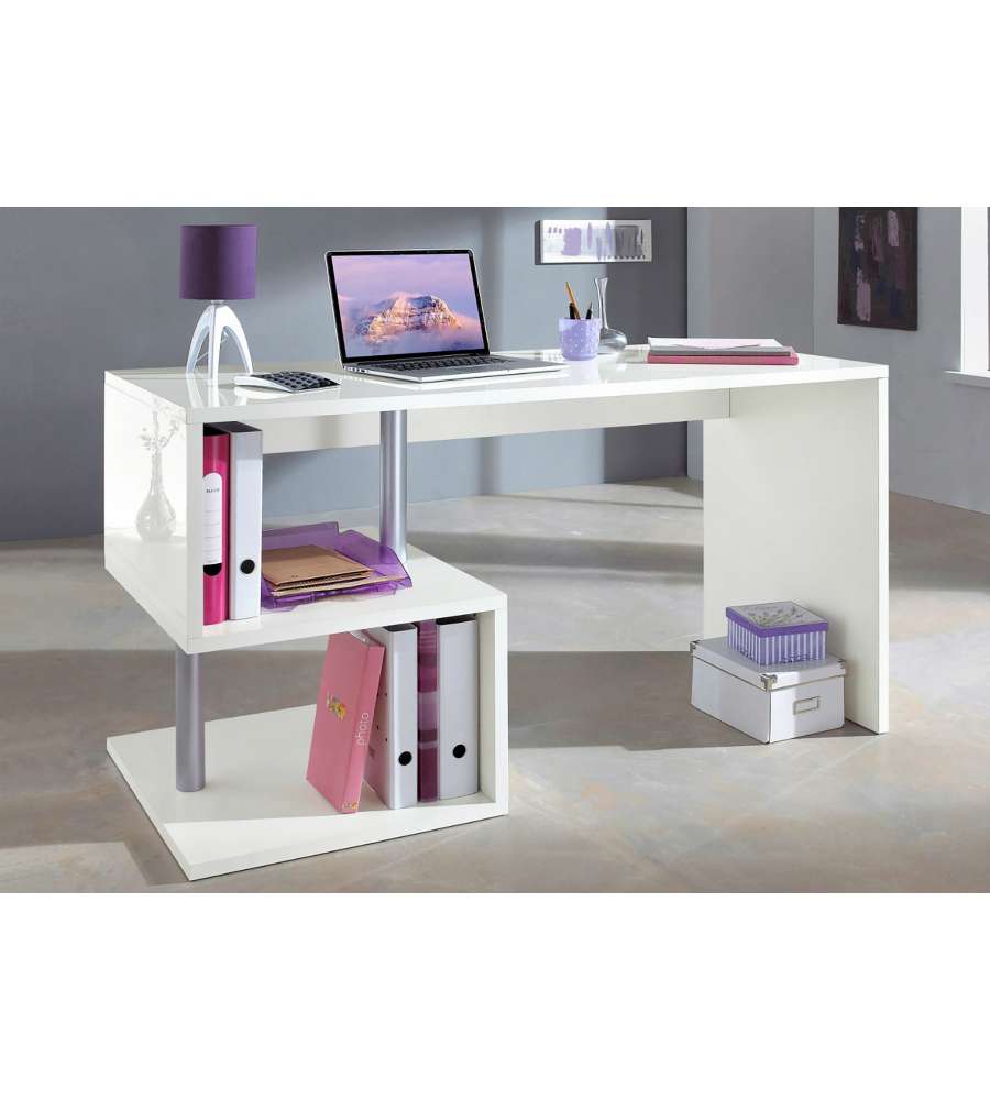 Esse 2 Plus moderna ed elegante scrivania ufficio con sopralzo 140x60x92,5cm