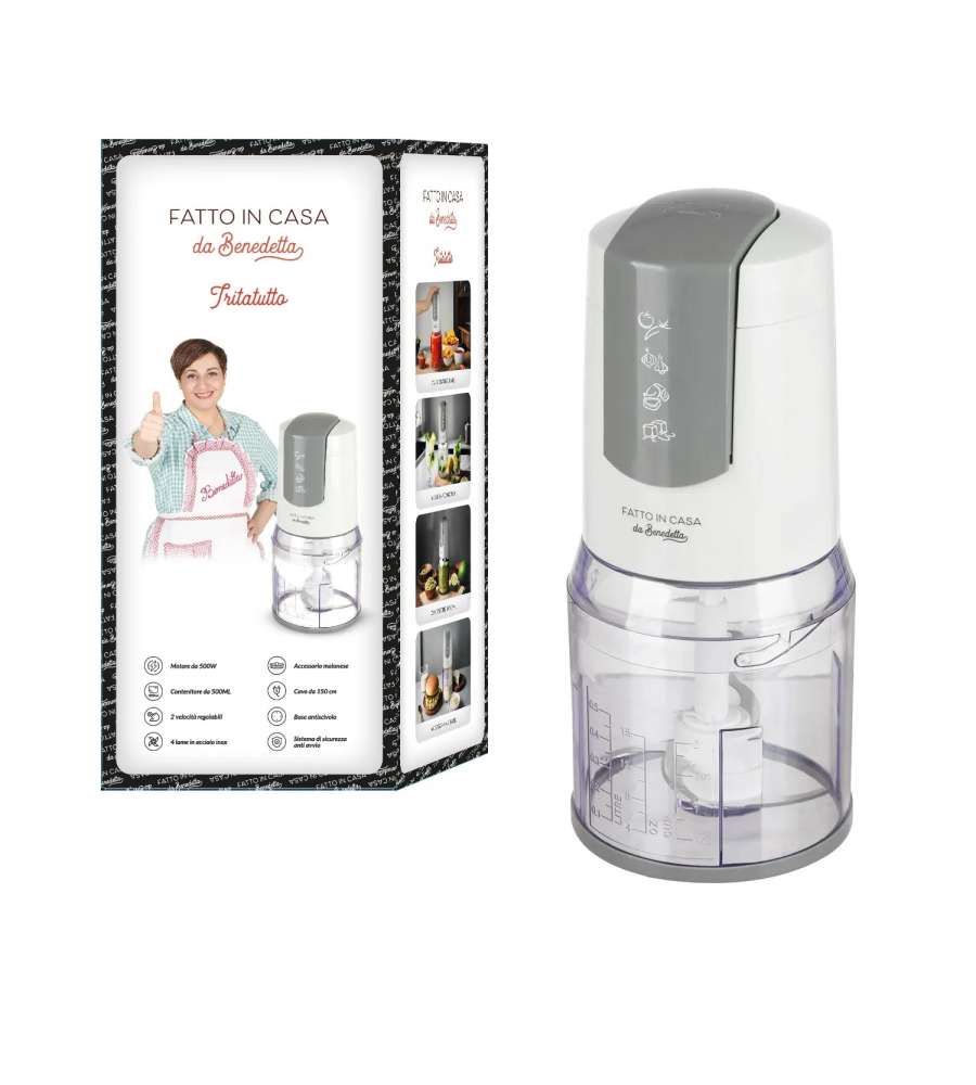 Fatto in casa da Benedetta Tritatutto Elettrico 500W Bianco - 500ml