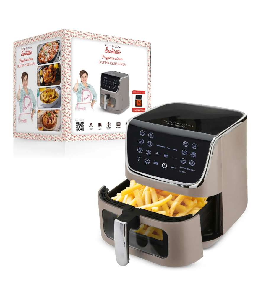 Fatto in casa da Benedetta Friggitrice ad Aria 6,5L Doppia Resistenza