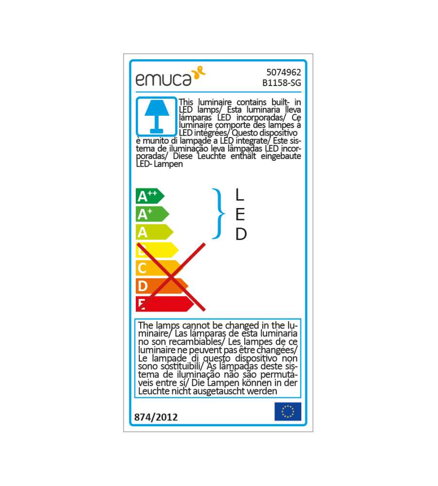 Emuca Barra Appendiabiti Per Armadi Con Luce Led, Regolabile 1.008-1.158  Mm, 5, 5 W-12v Dc, Anodizzato Opaco