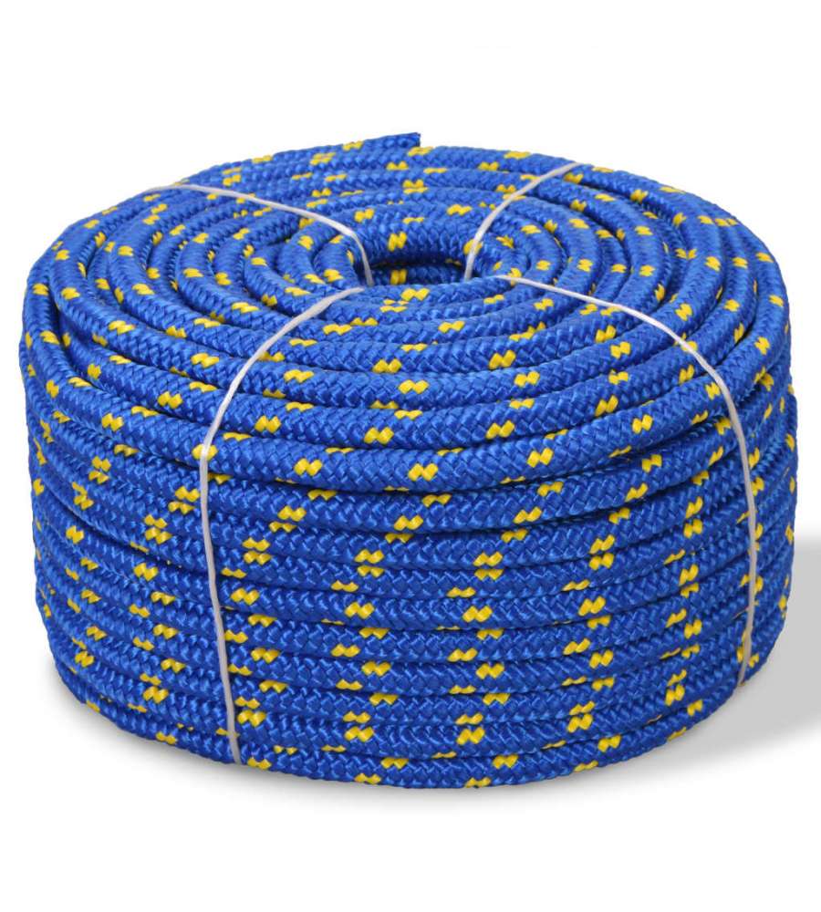 Corda Nautica in Polipropilene 12 mm 50 m Blu