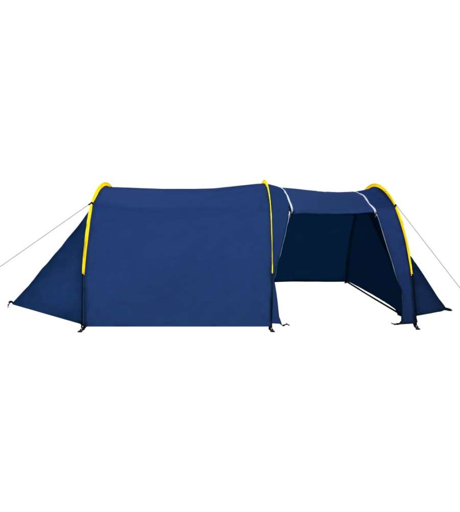 vidaXL Tenda da Campeggio per 6 Persone Blu e Giallo